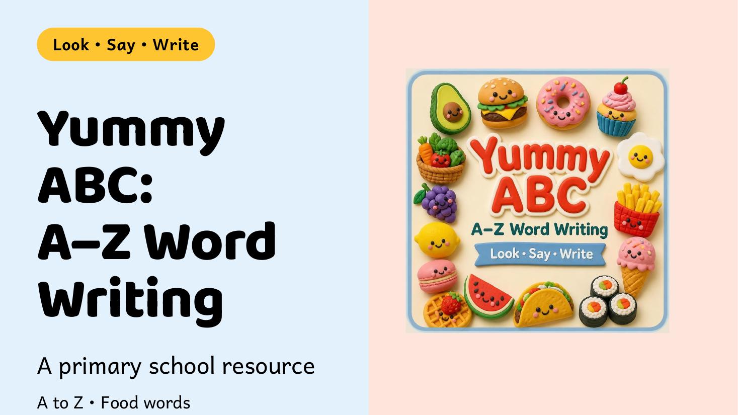 Yummy ABC: Write the Word cover