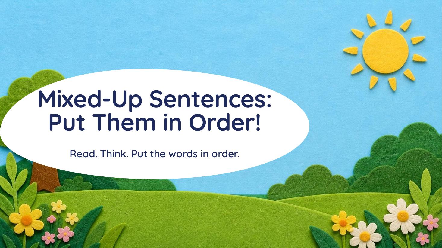 Mixed-Up Sentences: Put Them in Order! cover