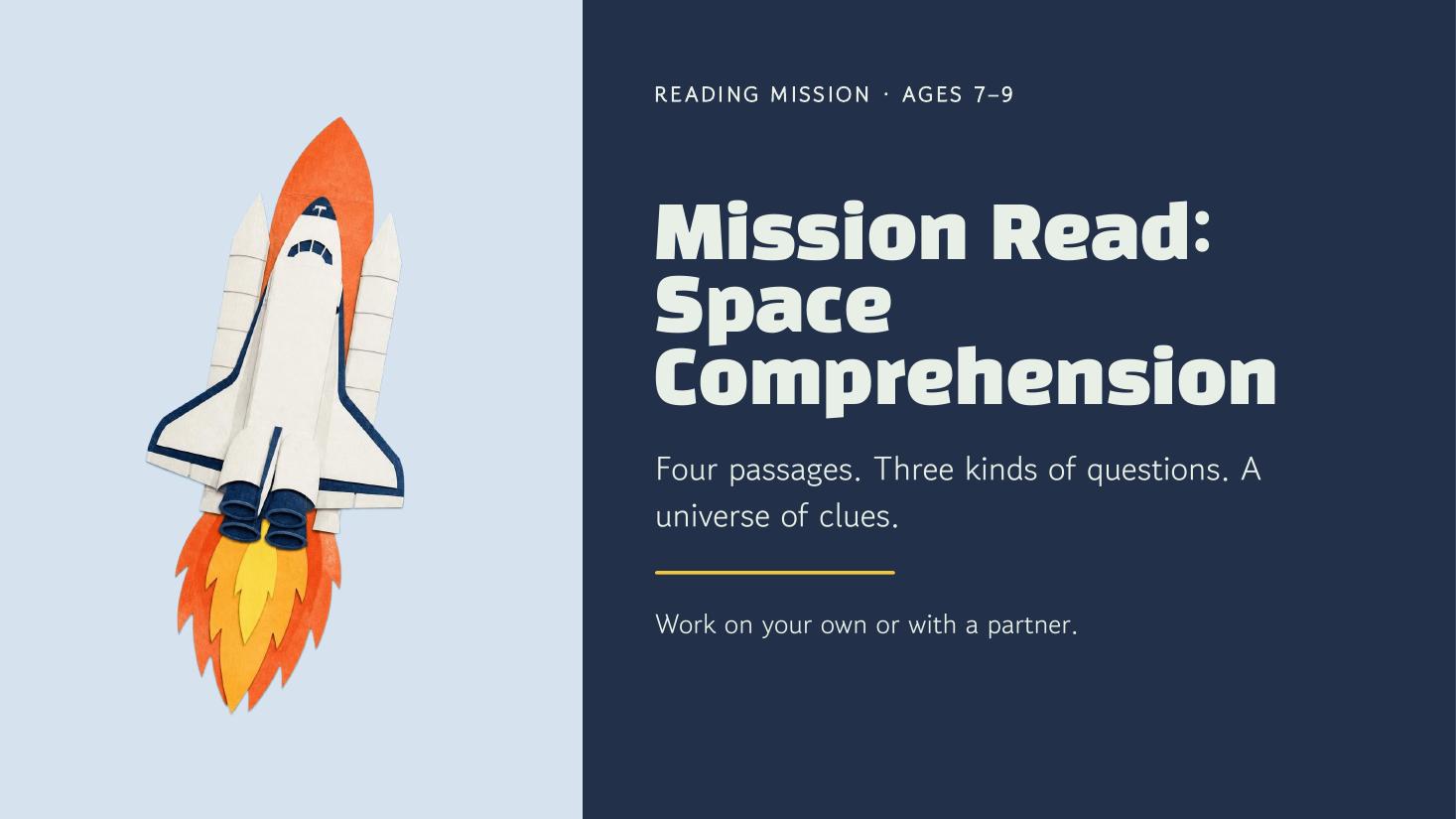 Mission Read: Space Comprehension cover