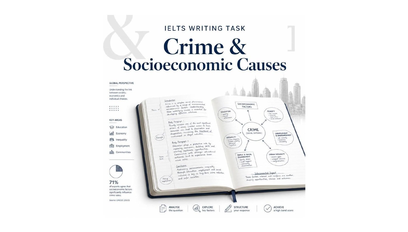 IELTS Writing Task 2 — Crime & Socioeconomic Causes cover