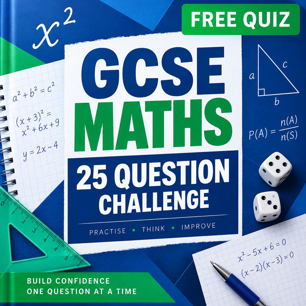 GCSE Maths — The 25 Question Challenge cover